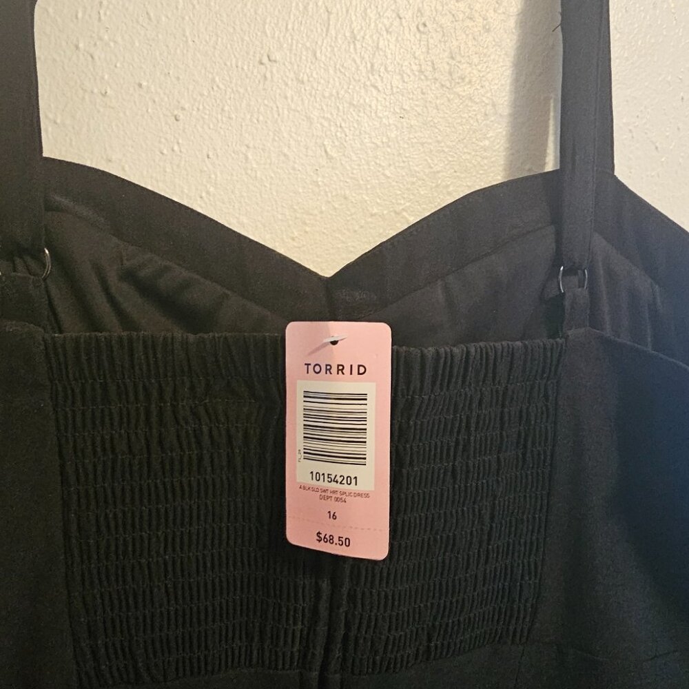 Torrid NWT Strappy Bandage Dress Black Plus Size 16 - Picture 3 of 3